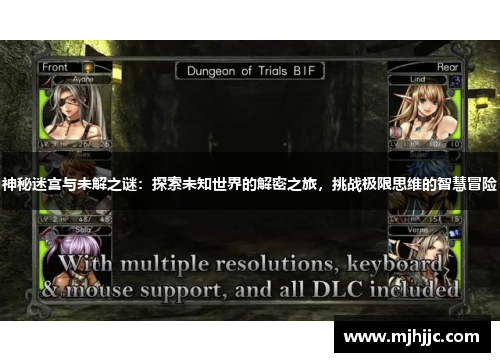 神秘迷宫与未解之谜：探索未知世界的解密之旅，挑战极限思维的智慧冒险